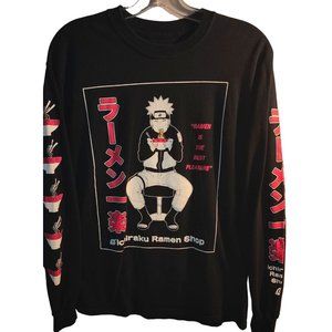 Mens Medium Long Sleeve Graphic Black Tshirt SfPf Home •65